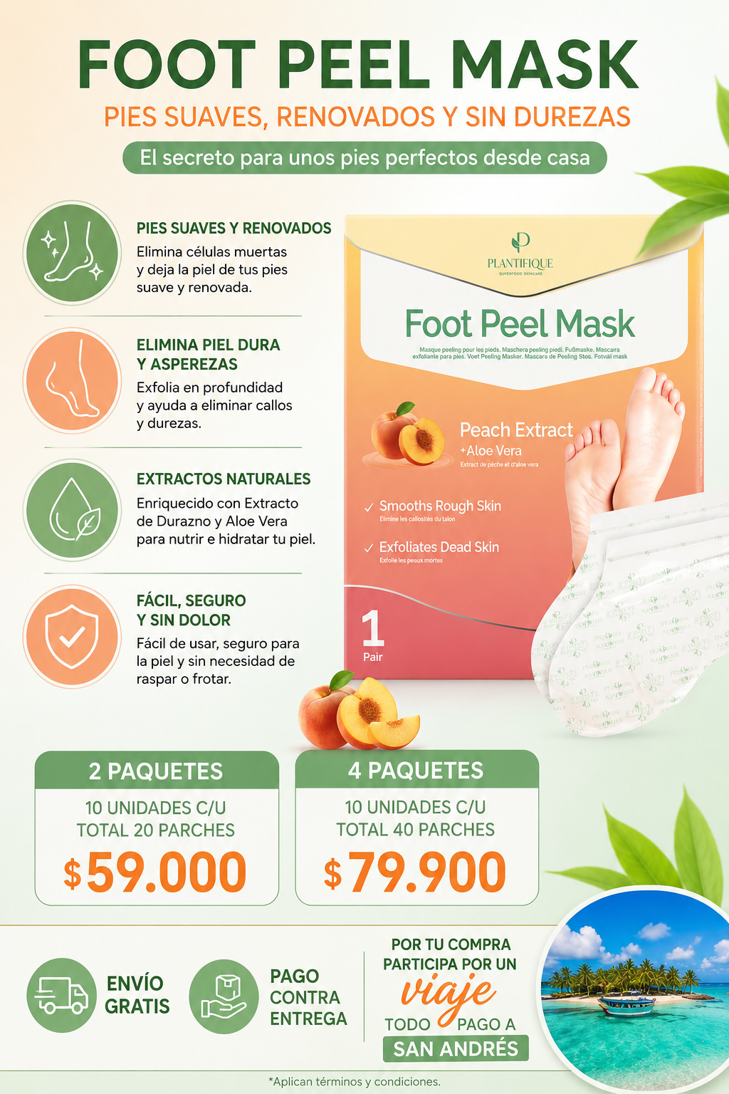 FOOT PEEL MASK® - Eliminador y renovador de piel
